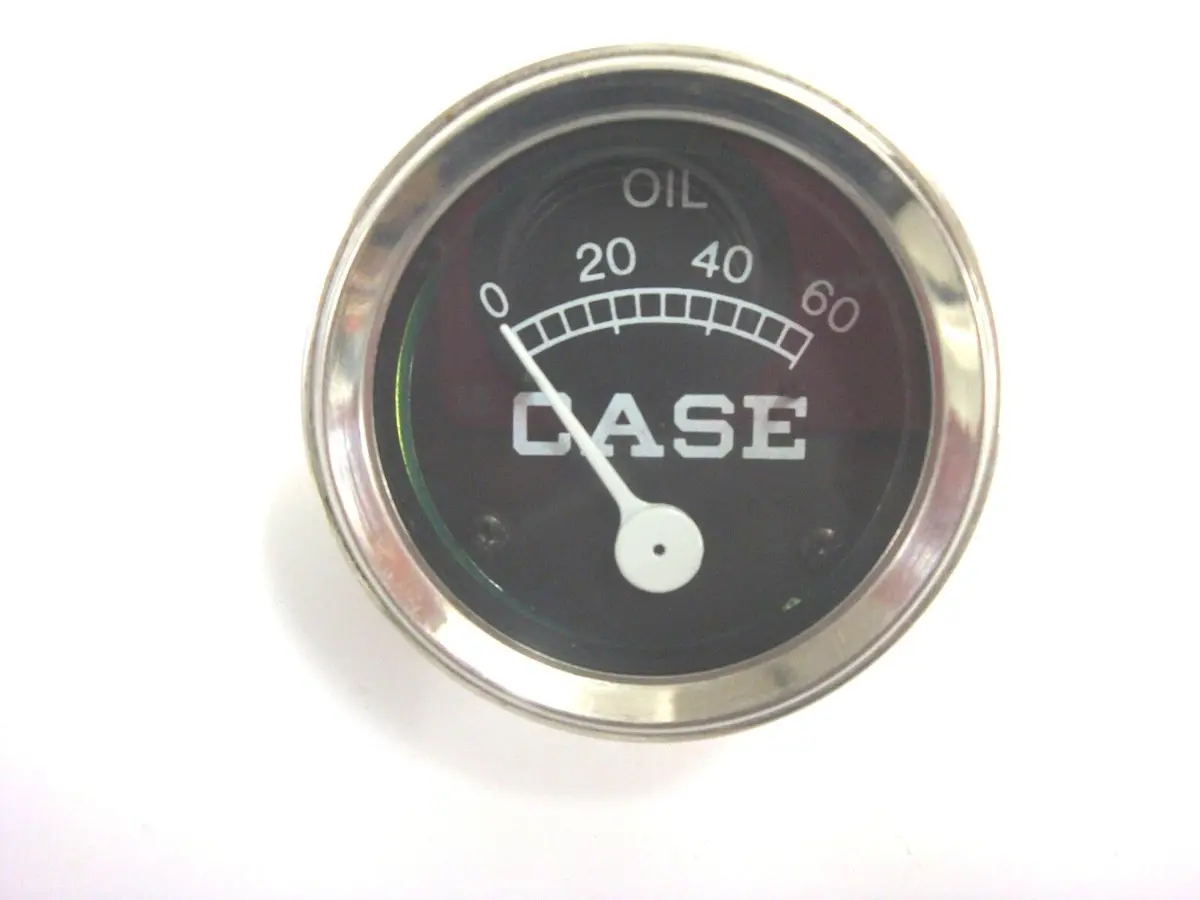 60 Psi Oil Gauge For Case Tractor Model  C, Cc, Ci, Co, D, Dc, Dc-3, Dc-4, Dcs + 1