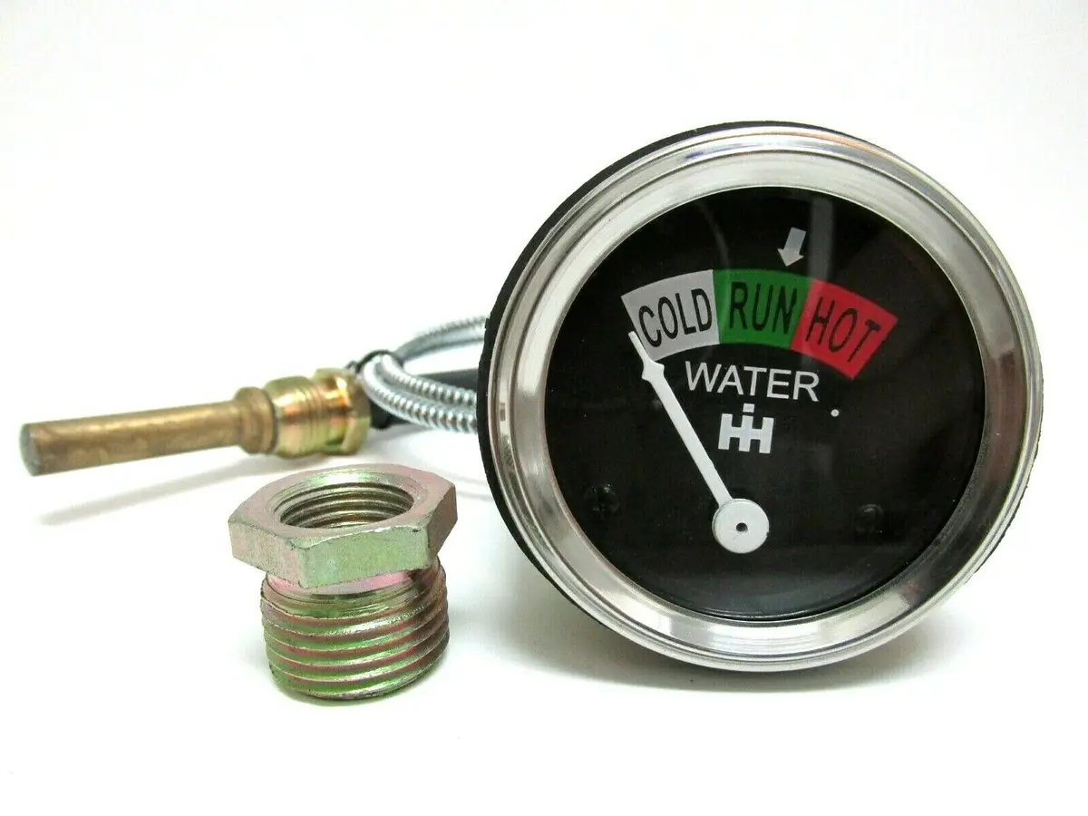 Temperature Gauge 24" For Farmall Ih A I4 I6 I9 H M & Supers O W4 Vintage Style 1