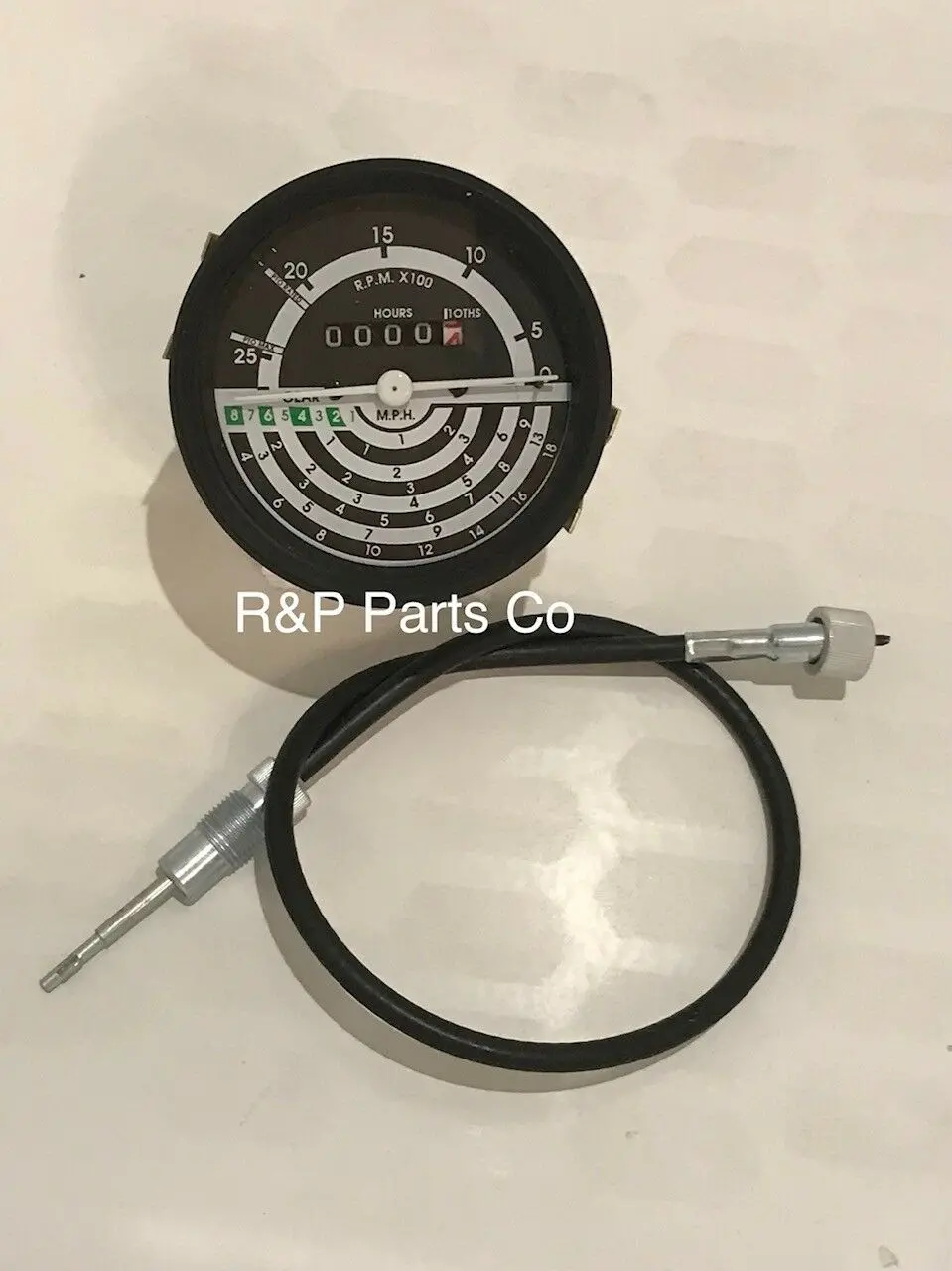 Replacement Tach & Cable Will Fit John Deere 1520 2020 2120 2630 2640 2040 300B 1