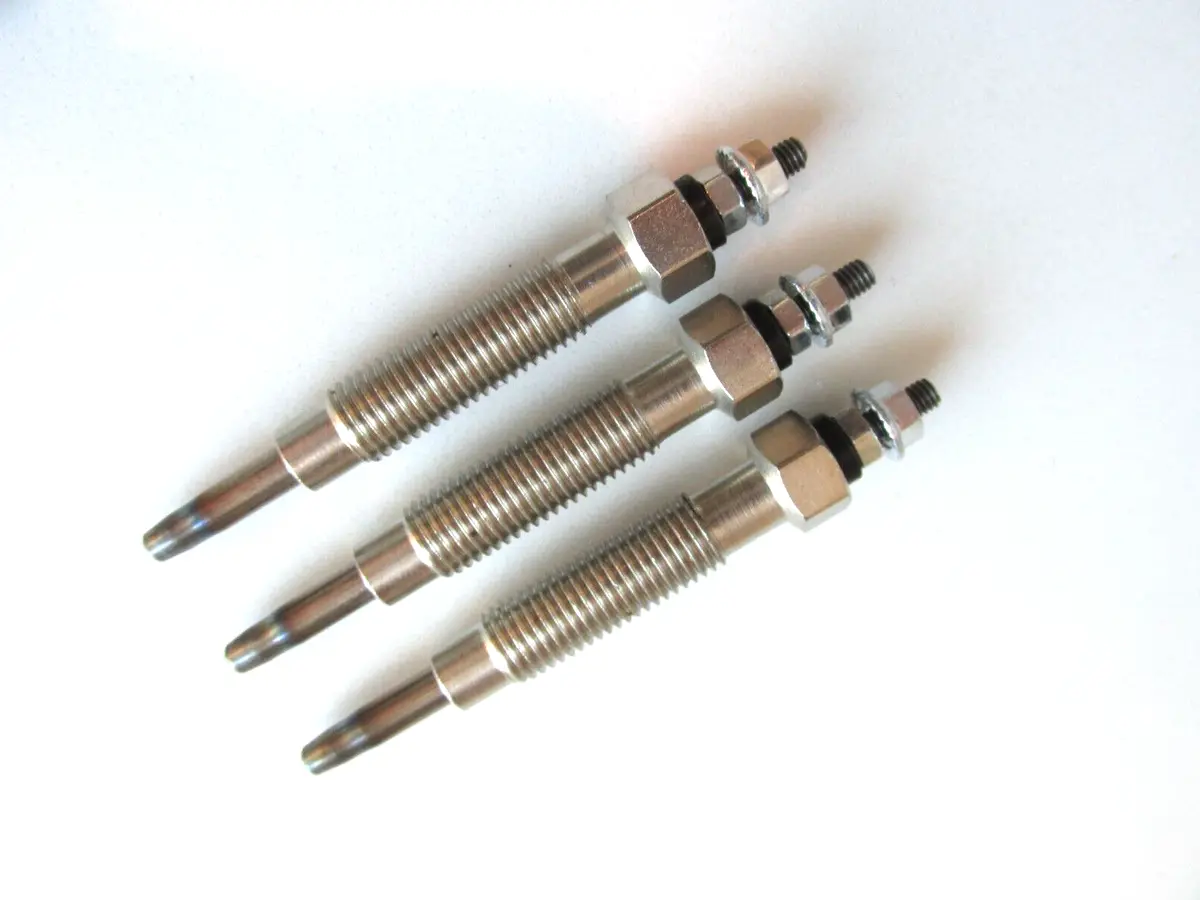 3X Glow Plug Fits Mitsubishi S3l S3l2, Excavator, Forklift Tractor 1