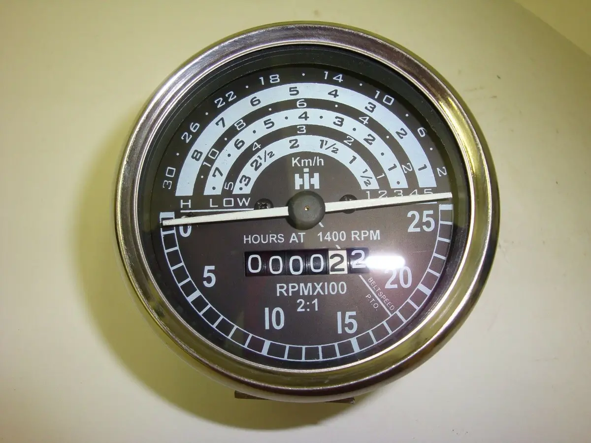 Tachometer Kph For International Ih B250 B275 B414 276 354 434 444 80Mm  M12x 1