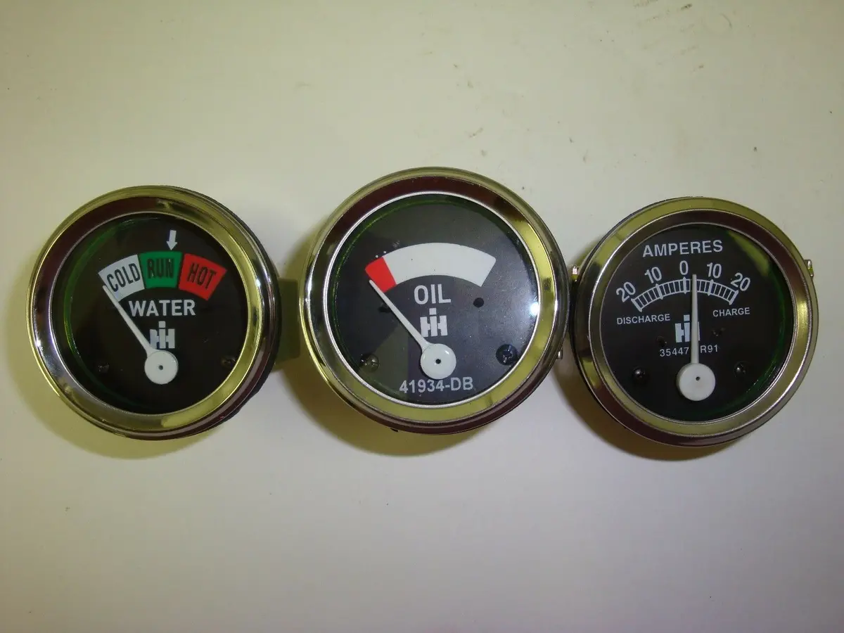 Amp Temperature Oil Gauge Set For Farmall Ih H M Sh Sm Smd Smta O W Sw 1