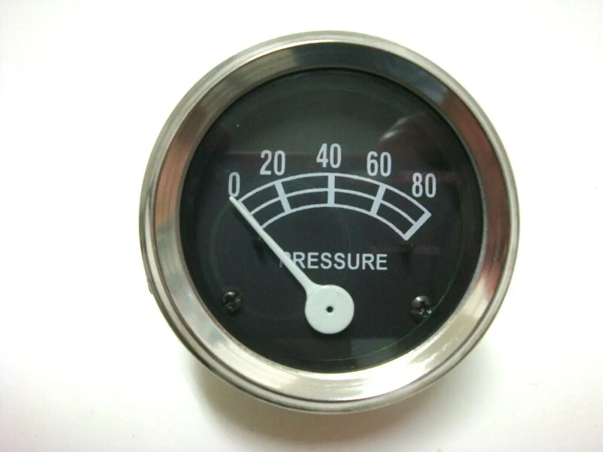 80 Psi Oil Pressure Gauge Fad9273a Fits Ford 601 701 801 700 800 900 Chrome 1