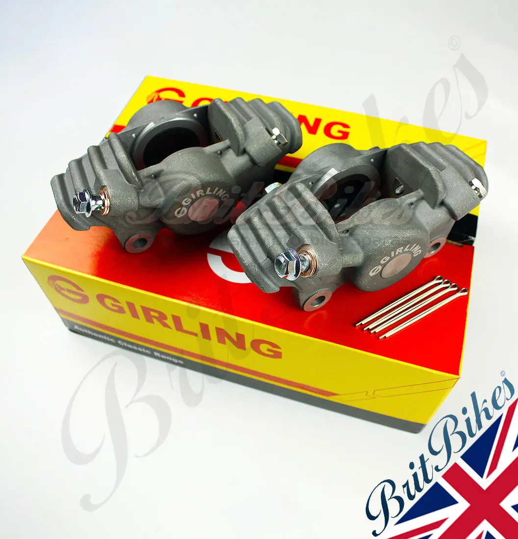 Pair Of Genuine Girling Brake Caliper Cp2696 - Bsa Triumph 60-4101 1