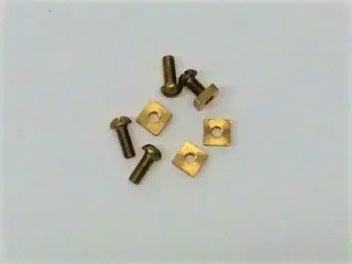 Brass Screws & Nuts For Id Plate, Set Of 4 1