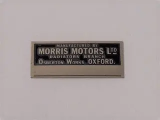 Radiator Id Plate, Top 1