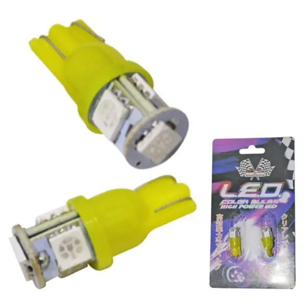 Bombillo T10-4Smd/5050 Yellow 24V 1