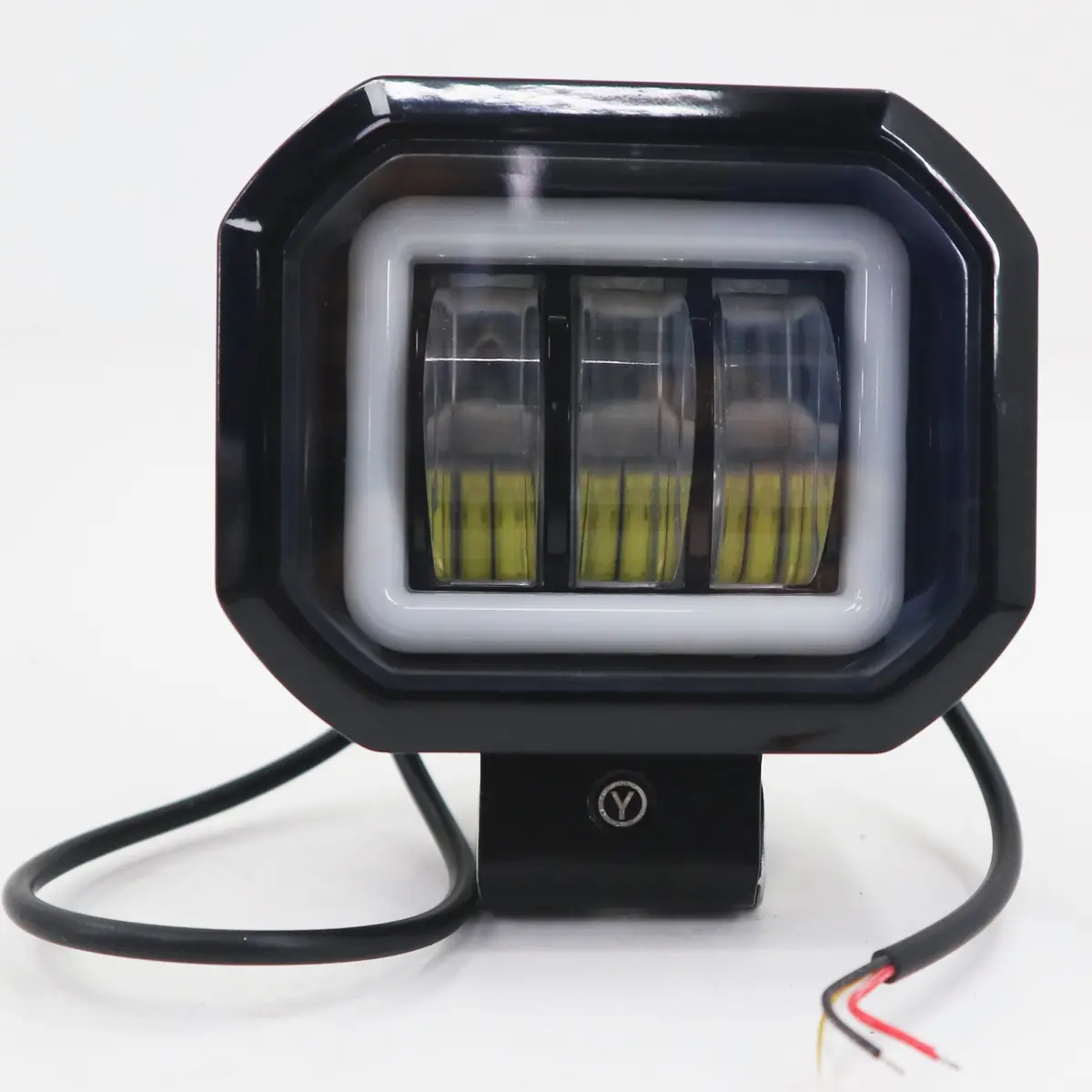 Working Led Blanca Flasher 6Leds Aro Blanco -30W 1