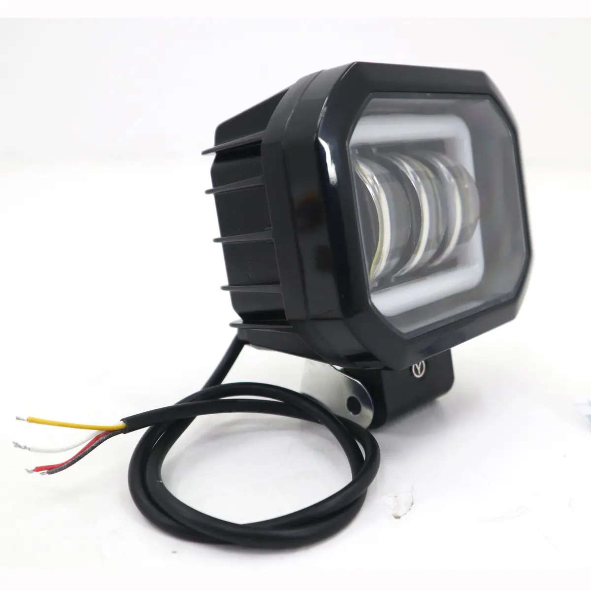 Working Led Blanca Flasher 6Leds Aro Blanco -30W 2