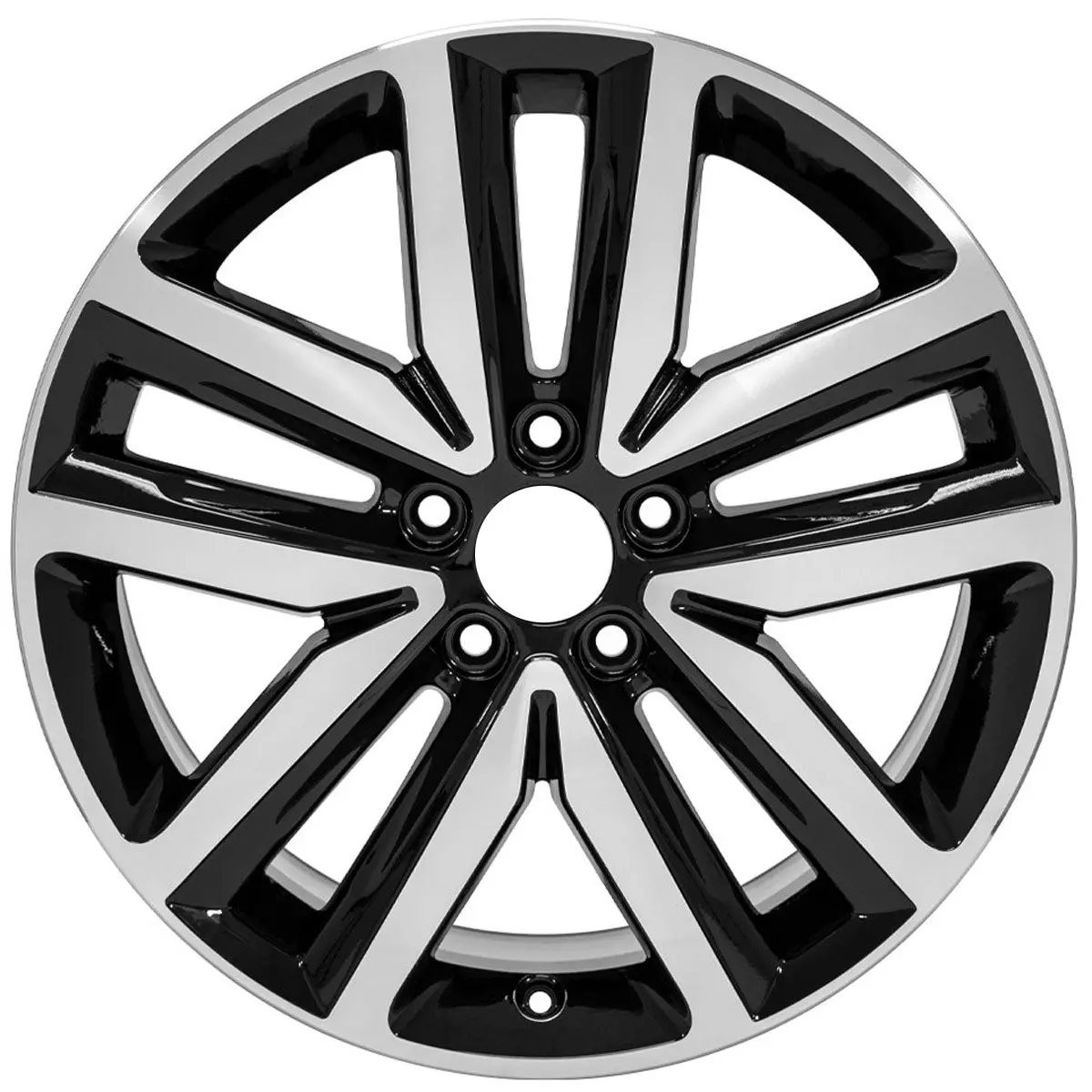 New 18" 2012-2018 Volkswagen Jetta Machine Black Replacement Alloy Wheel - 69941 1