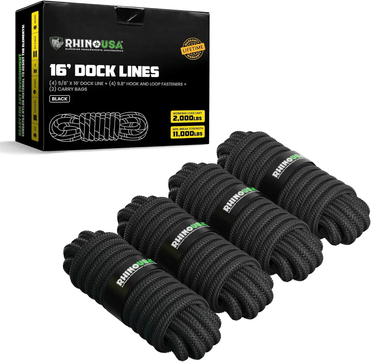 Heavy-Duty 16' Dock Lines 4