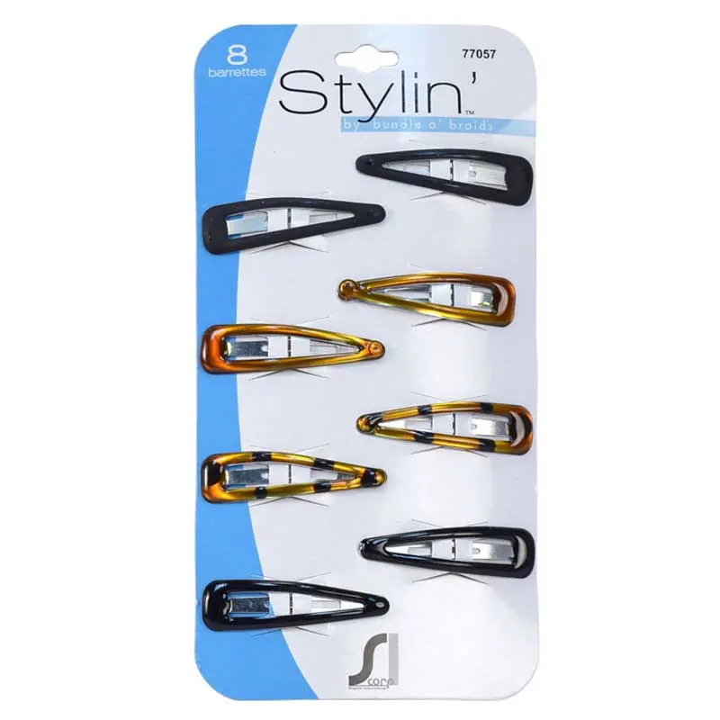 Stylin' Assorted Snap Barrette - 8Pk 1