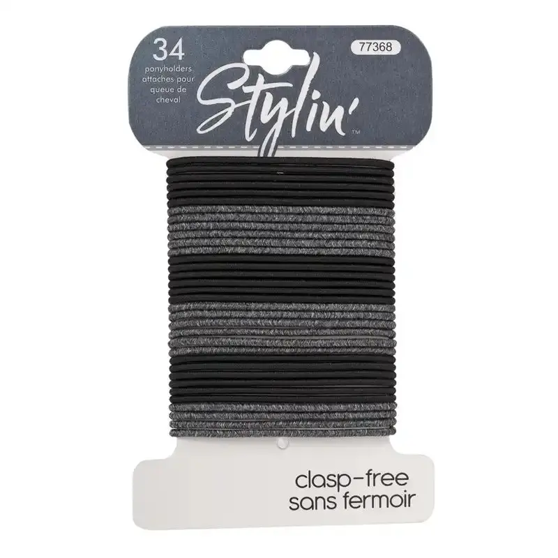 Stylin' Clasp-Free Ponyholders 34Pk 1