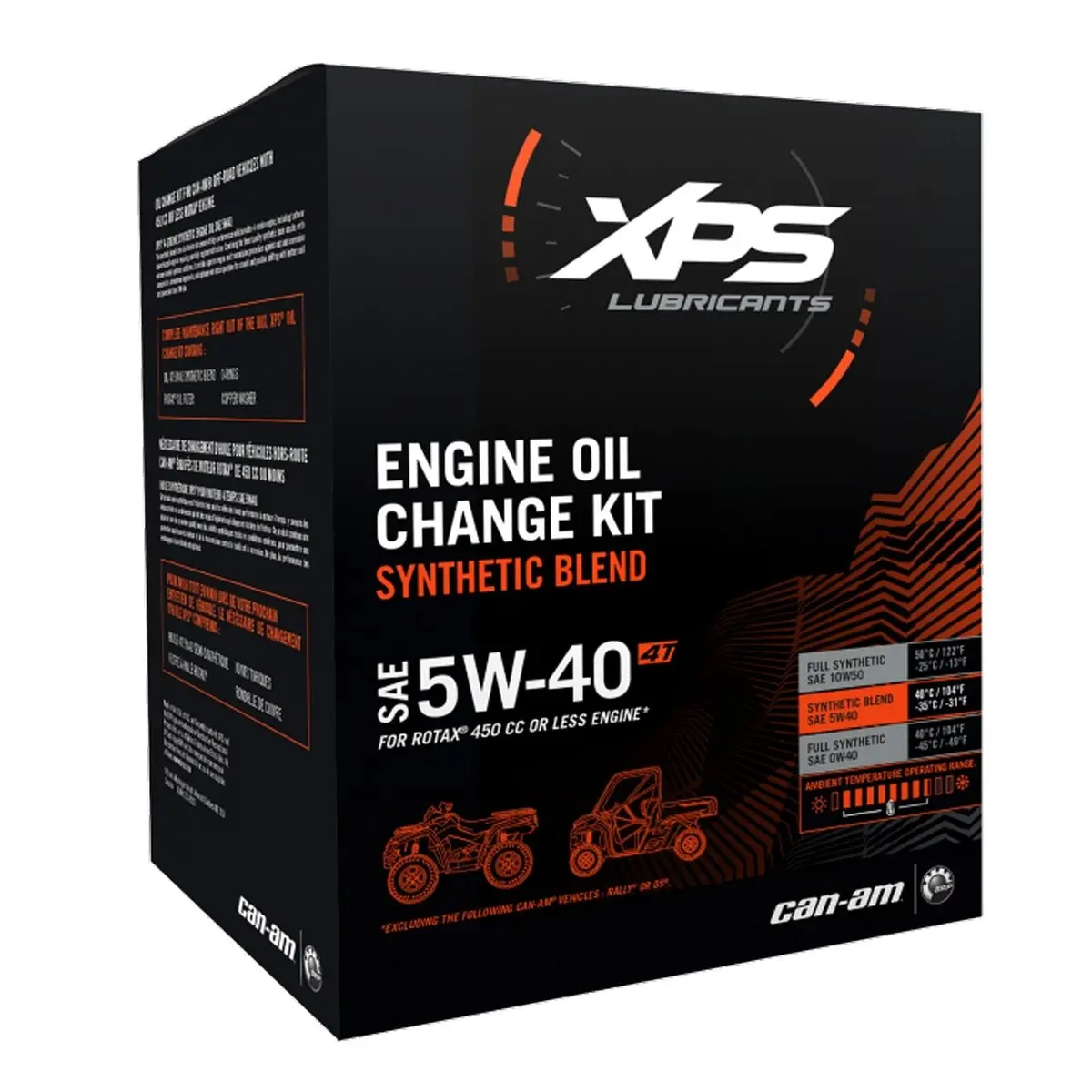 4T 5W-40 Synthetic Blend Oil Change Kit For Rotax 450 Cc Or Less Engine 1