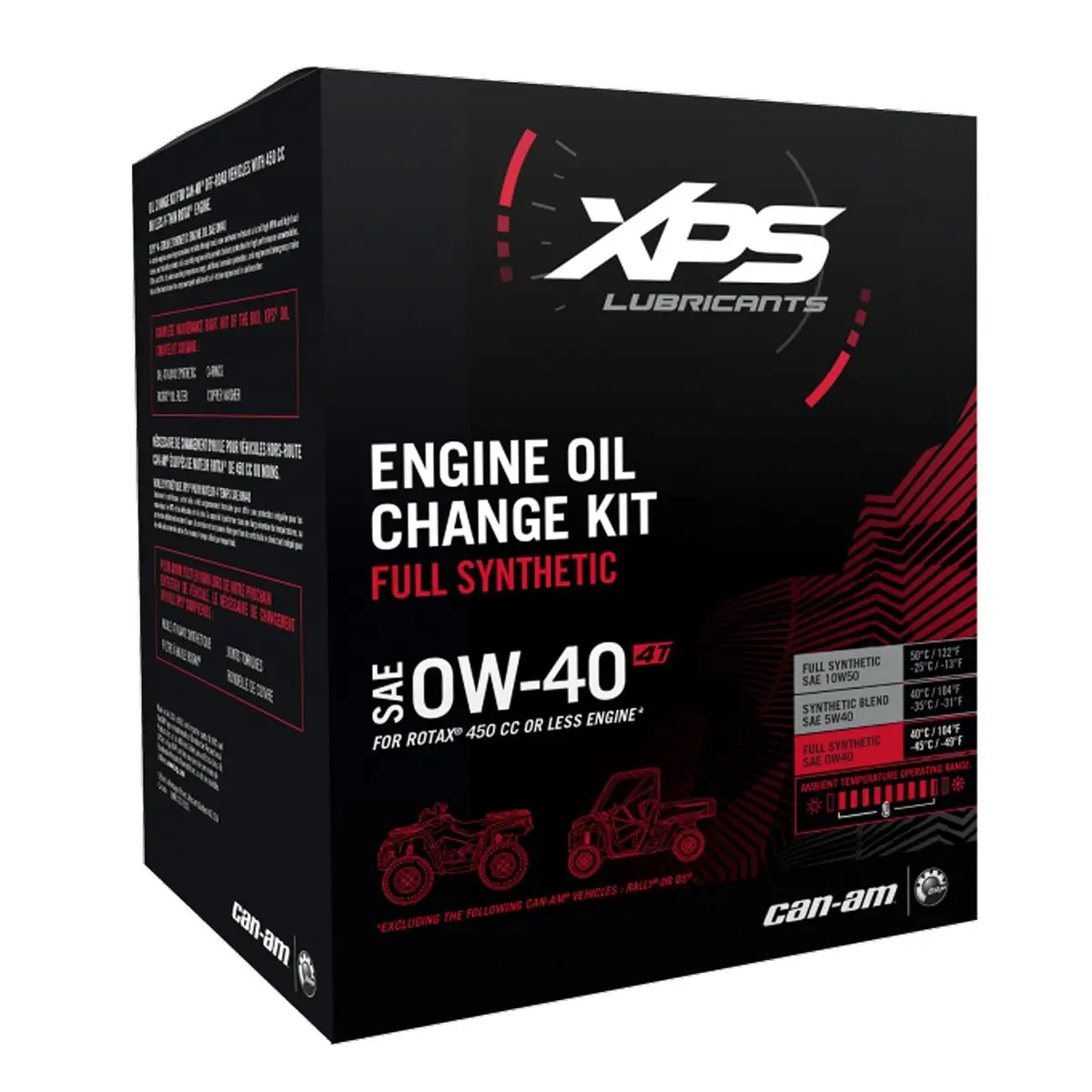 4T 0W-40 Synthetic Oil Change Kit For Rotax 450 Cc Or Less Engine 1