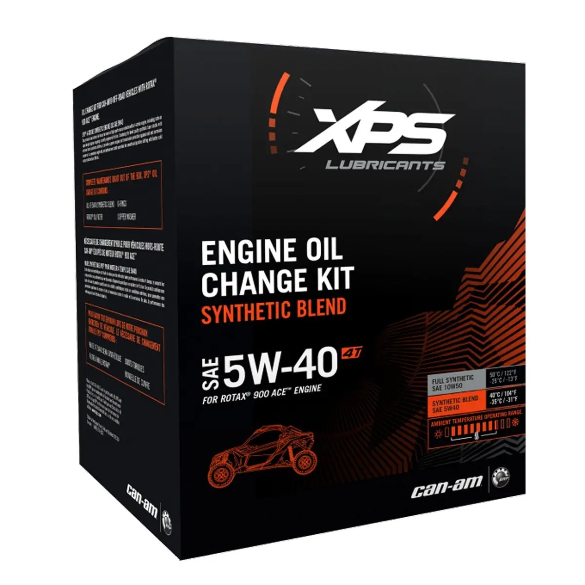 4T 5W-40 Synthetic Blend Oil Change Kit For Rotax 900 Ace Engine 1