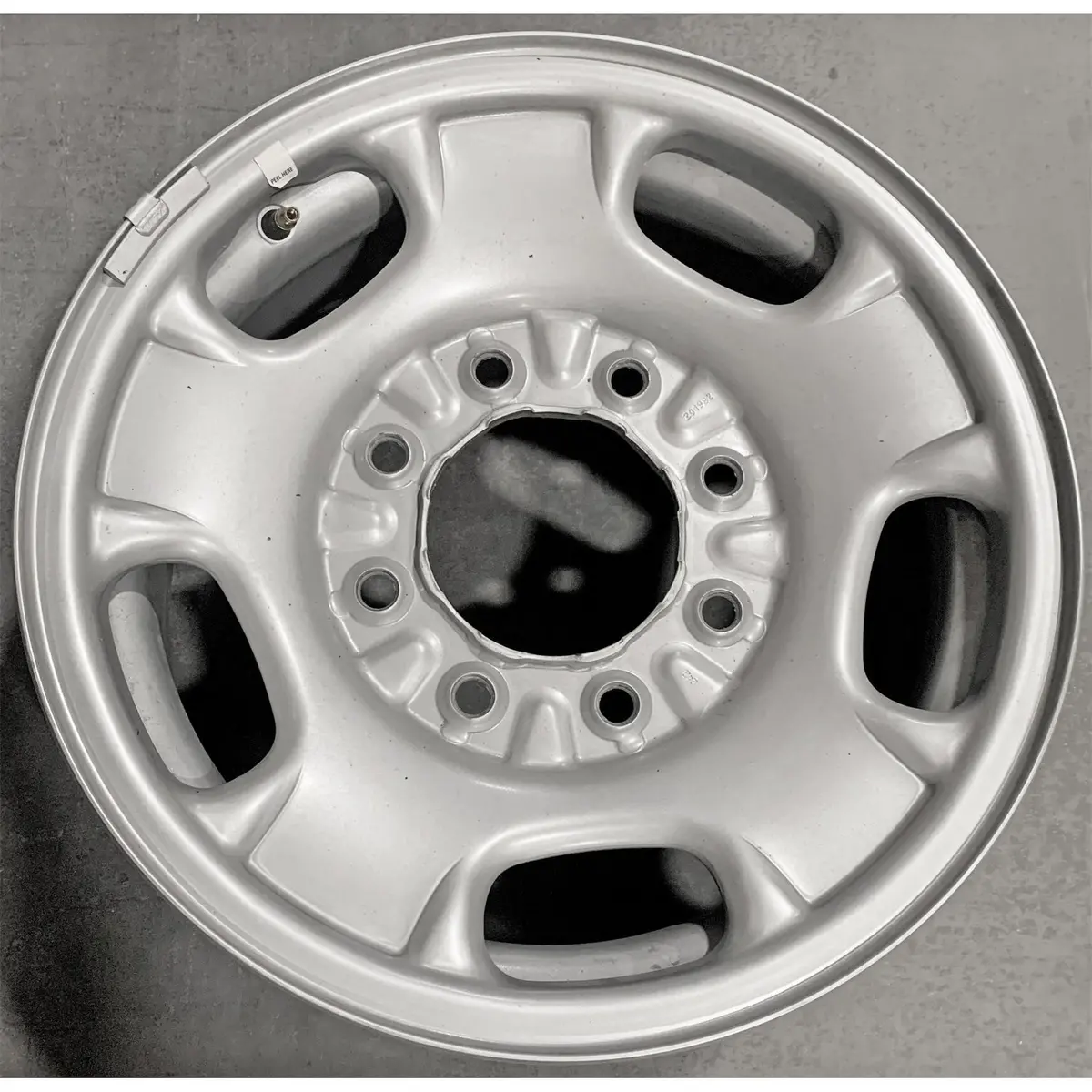 Used 17" 2011-2021 Chevrolet Silverado 3500 Srw Factory Silver Steel Wheel - 8095 1
