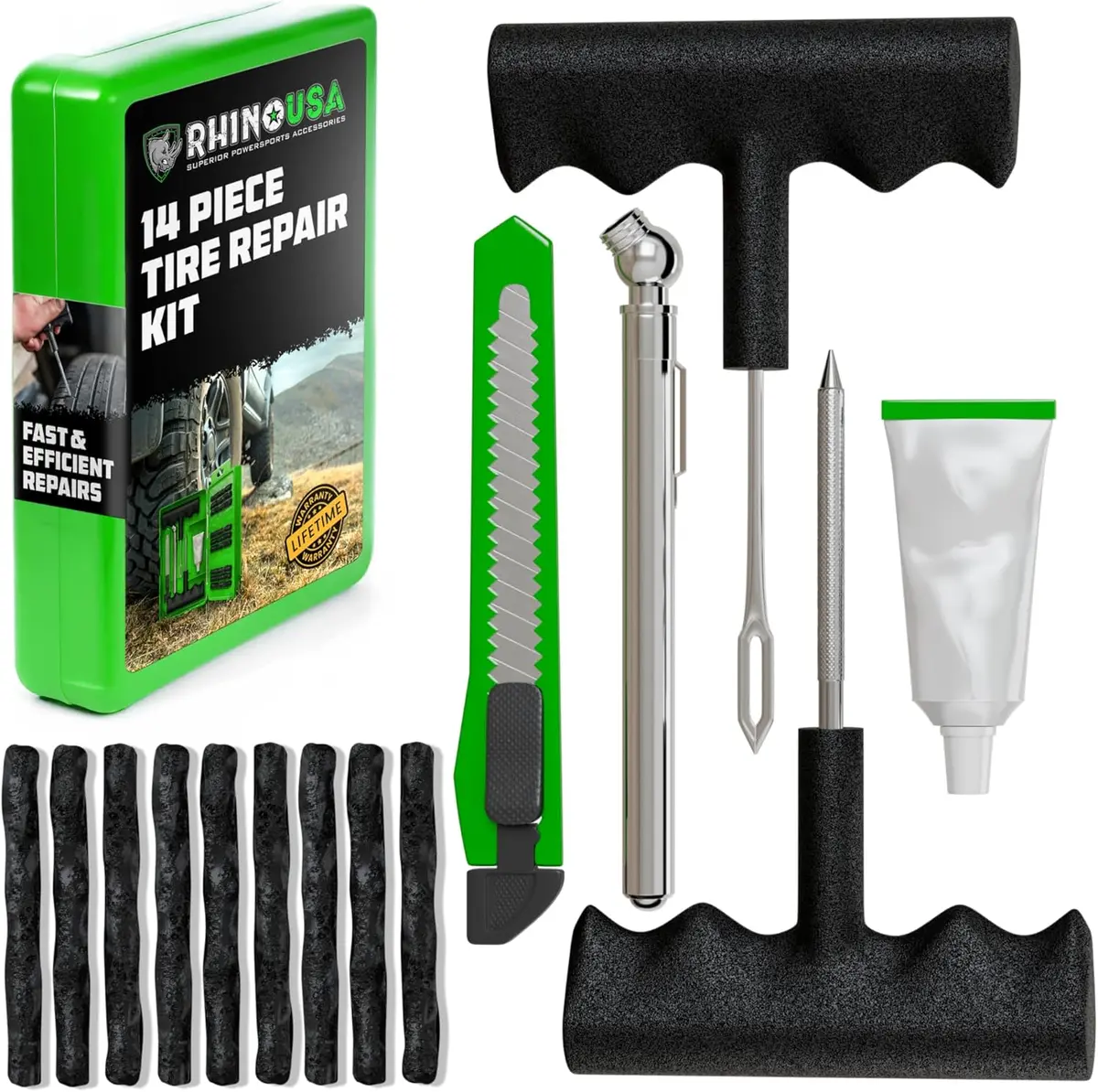 14-Piece Compact Tire Repair Kit 1
