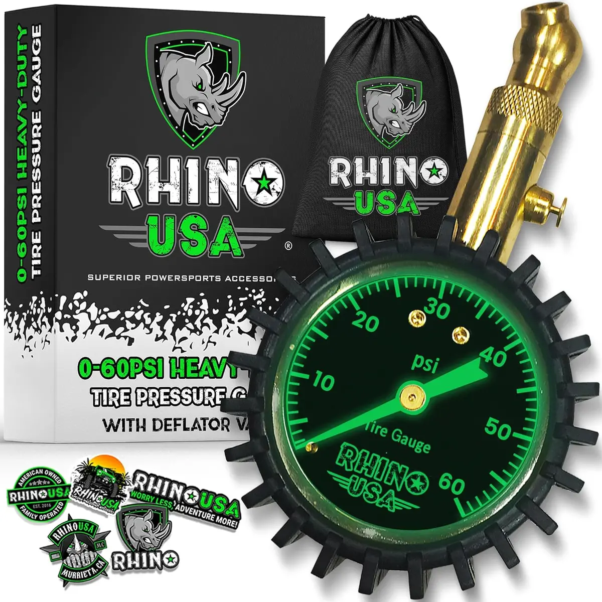 60 Psi Tire Pressure Gauge 1