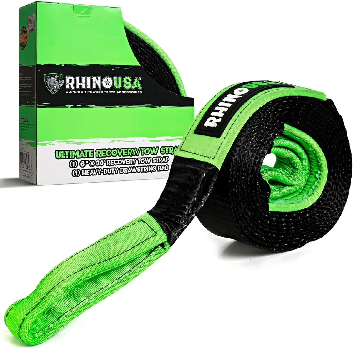 6" X 30' Ultimate Recovery Tow Strap 1