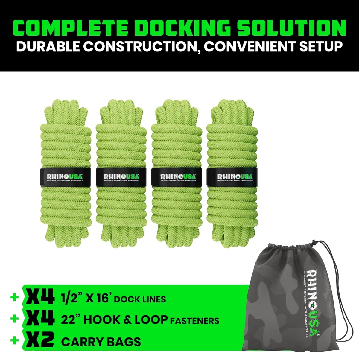 Heavy-Duty 16' Dock Lines 3