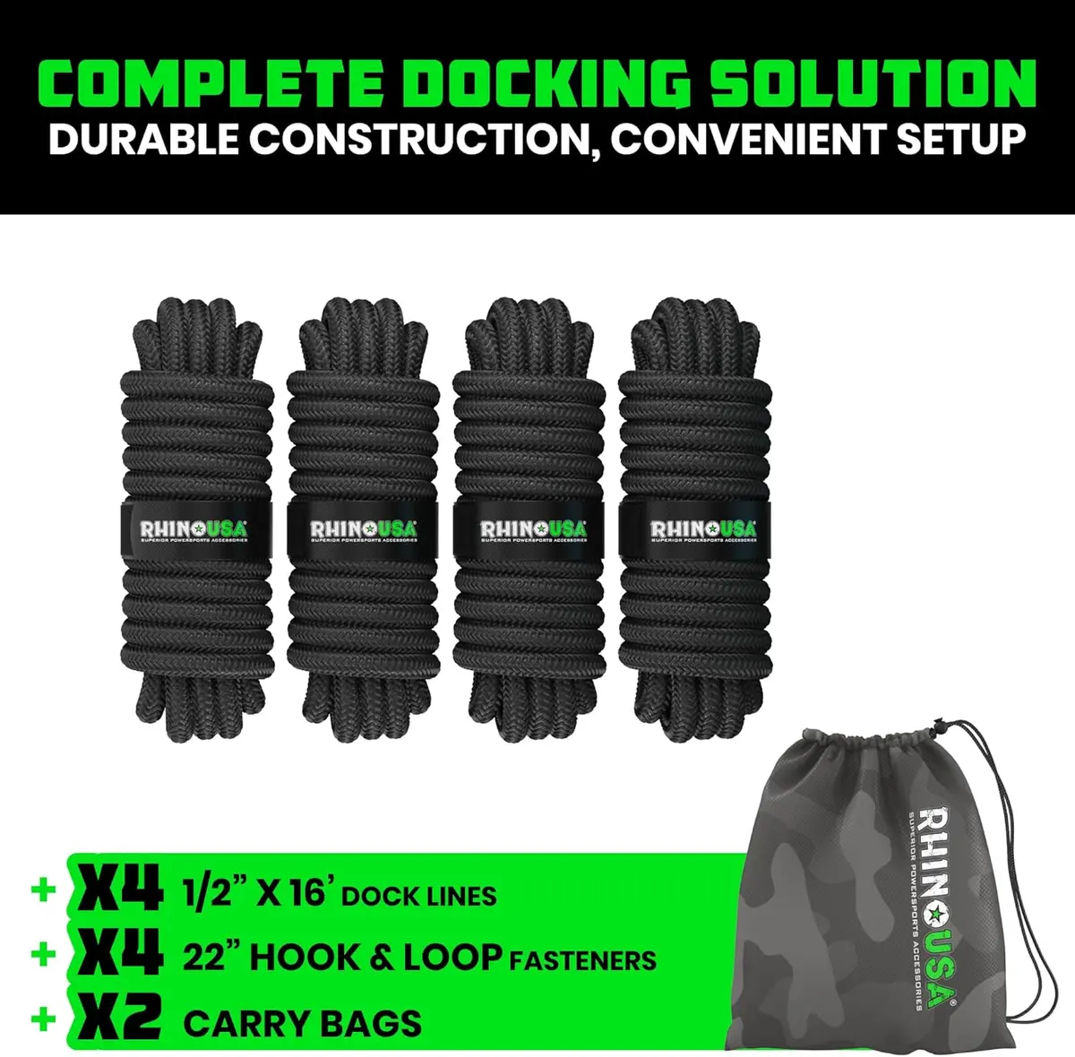 Heavy-Duty 16' Dock Lines 4