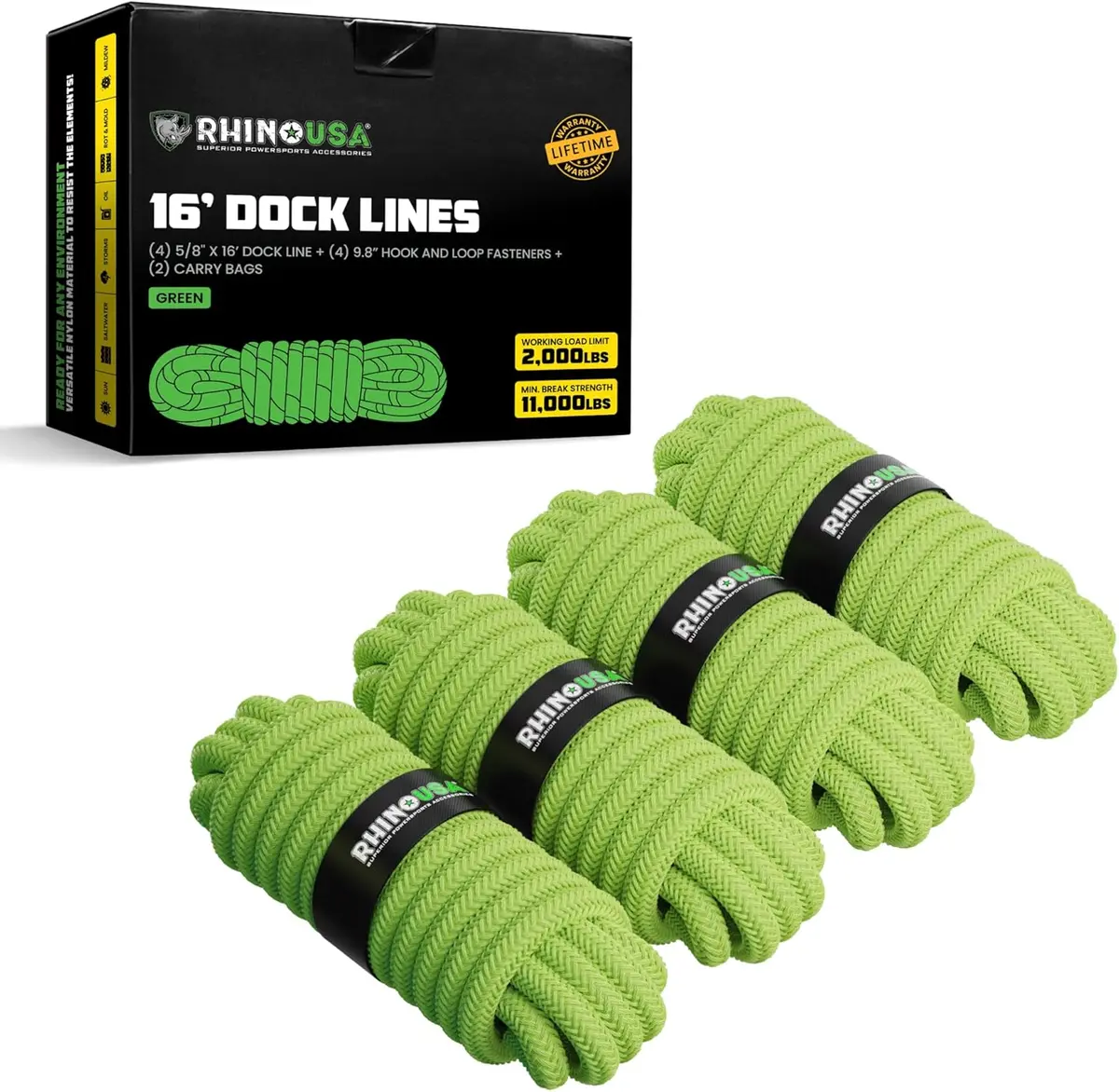 Heavy-Duty 16' Dock Lines 2