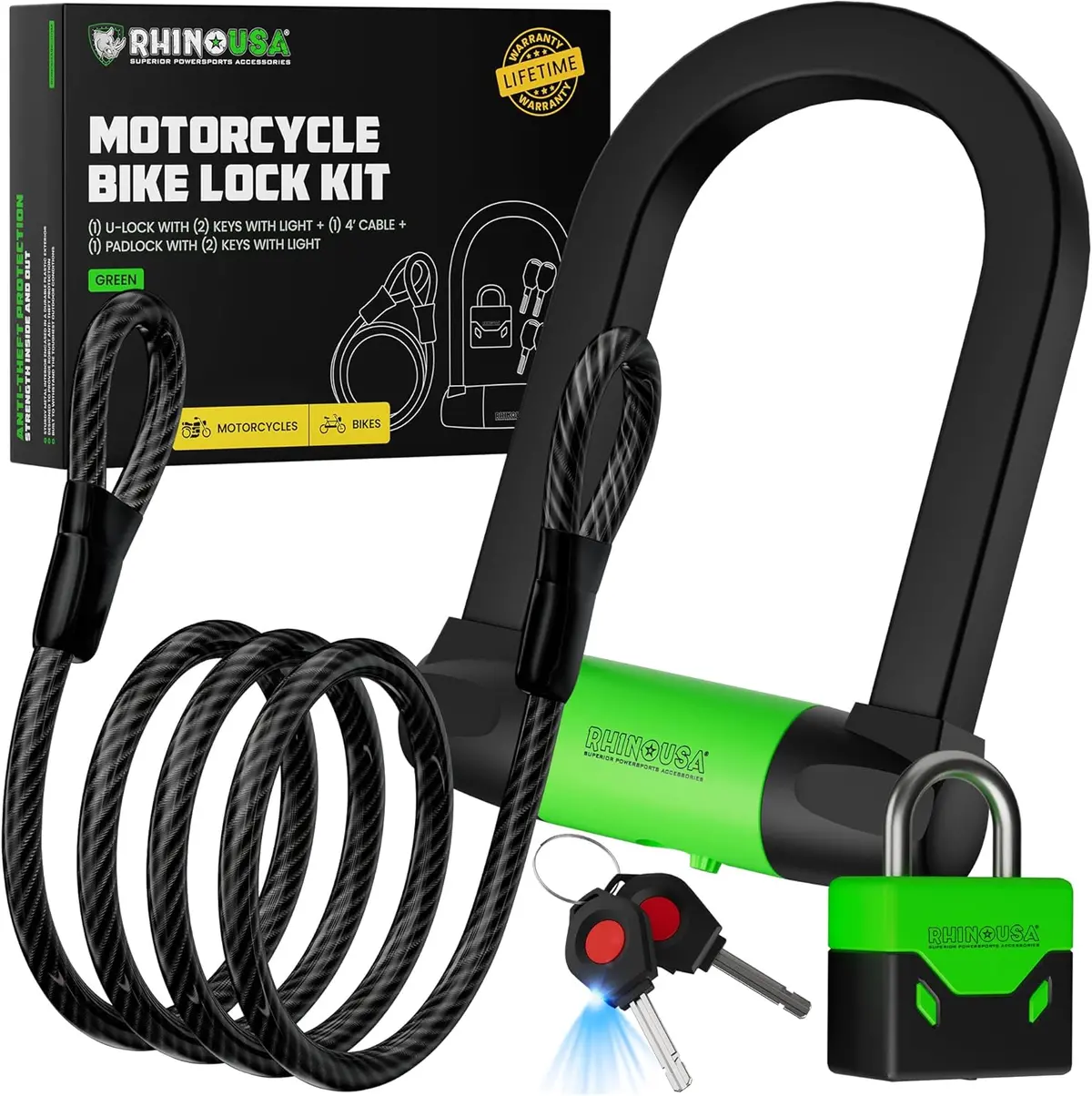 Heavy-Duty Bike Lock Set 1