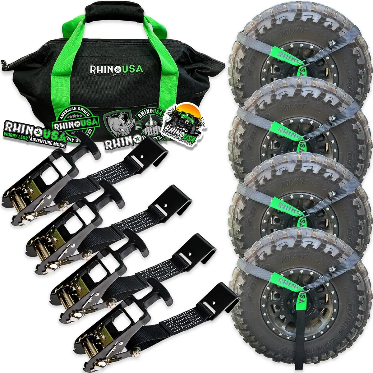 Car Tie-Down Lasso Straps (Flat-Hooks) 1
