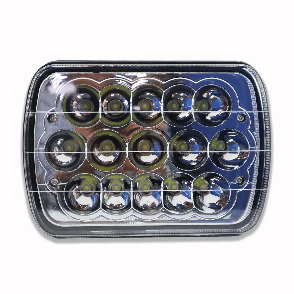 Sealed Beam Led Altas-Blanc-Baja-Amari-15Leds-H4-45W 1