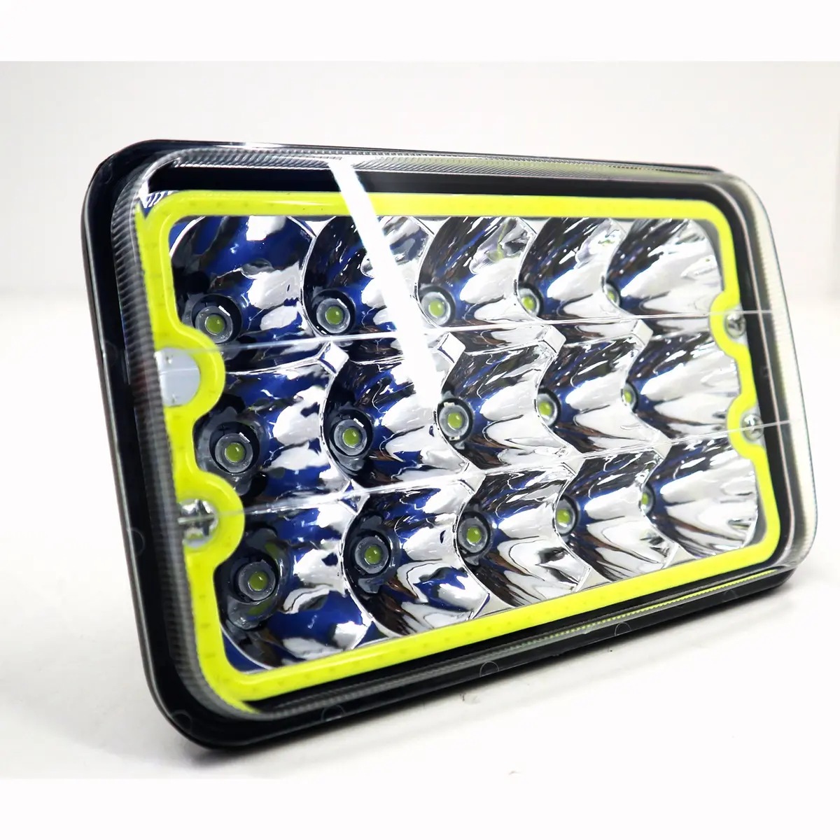 Sealed Beam Led Alta-Baja Blanco-Ojo Angel-15Led-45W 2