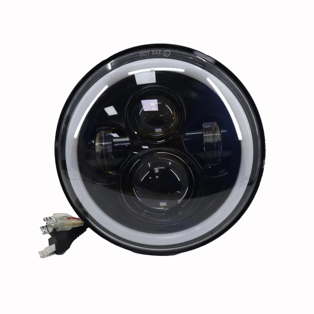 Sealed Beam Led Blanco-Amarillo-Ojo De Angel 1
