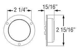 Mcl52ab 2” Round Sealed Led W/Flange 2