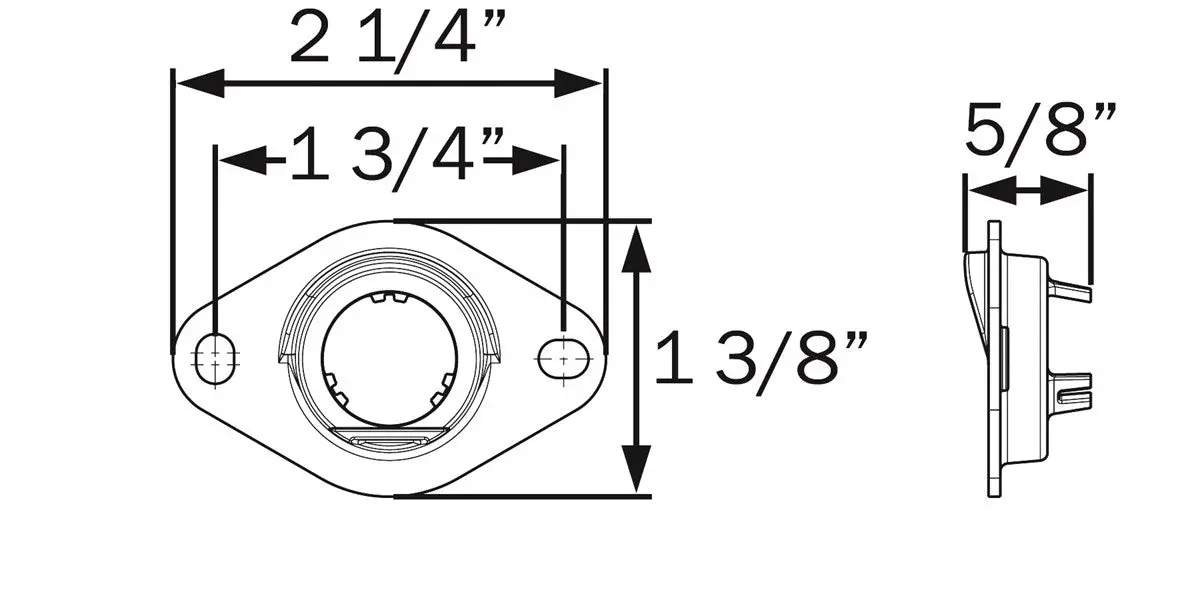 A11glpb License Light Bracket For 3/4" Light 2