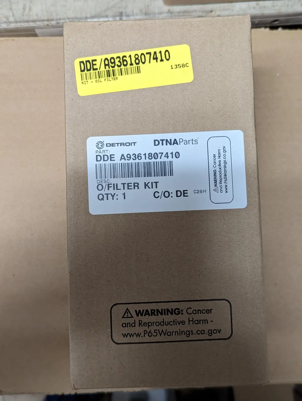 A9361807410 Oil Filter Kit 1