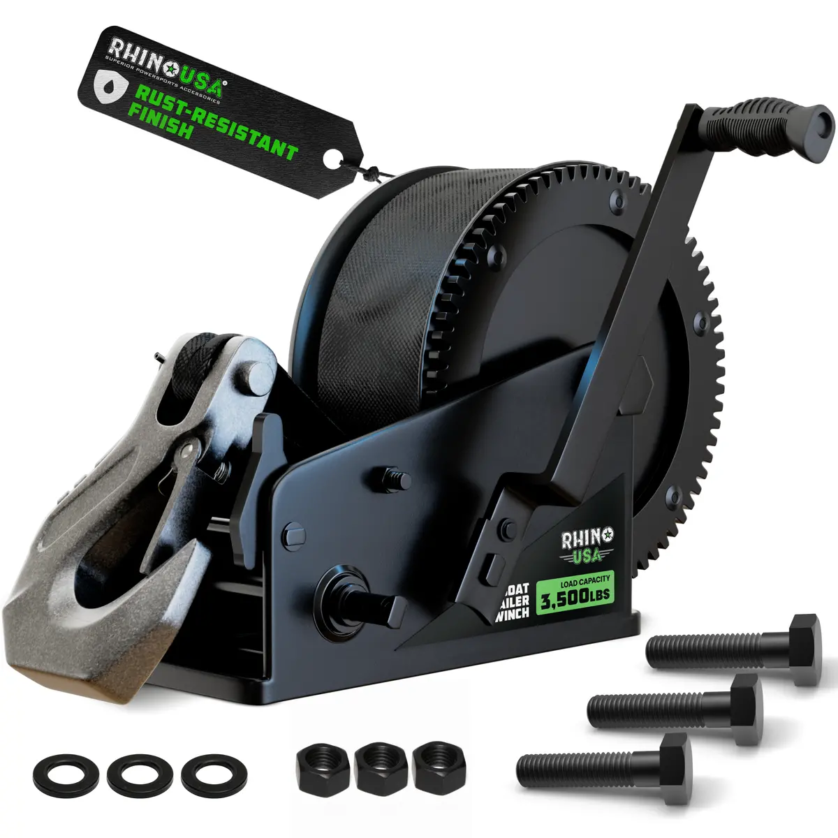 Heavy-Duty Boat Trailer Winch 1
