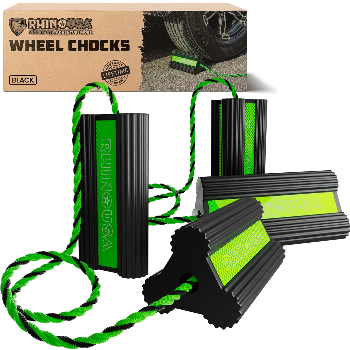 Heavy-Duty Rubber Wheel Chocks 1