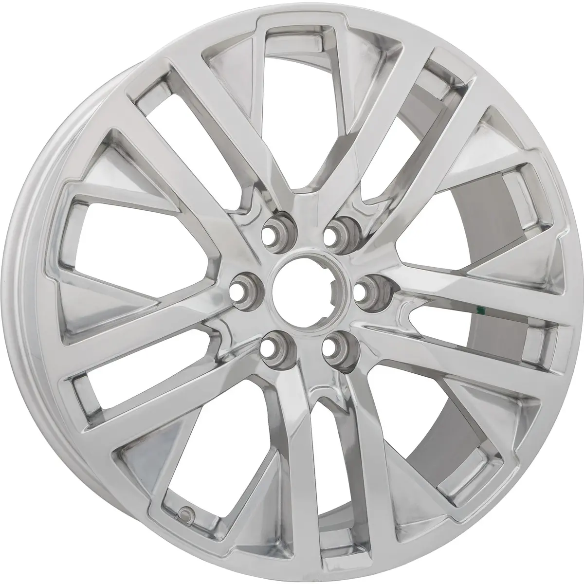 Set Of 4 New 22" 2019-2022 Chevrolet Silverado 1500 Polished Replacement Alloy Wheels 1
