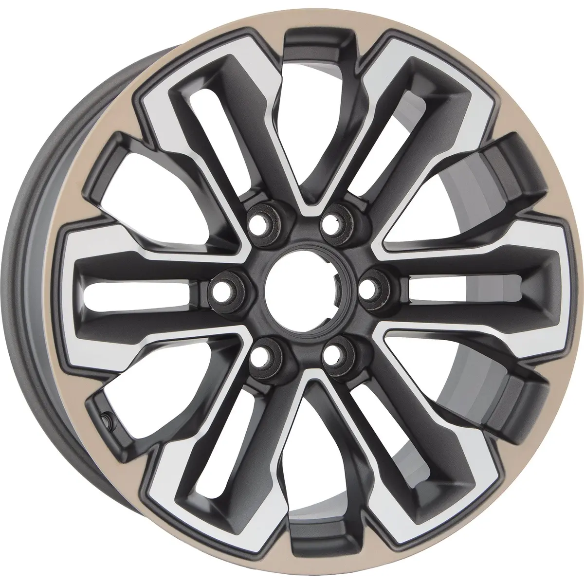 New 18" 2019-2020 Gmc Sierra 1500 Machined Charcoal And Beige Replacement Alloy Wheel - 5905 1