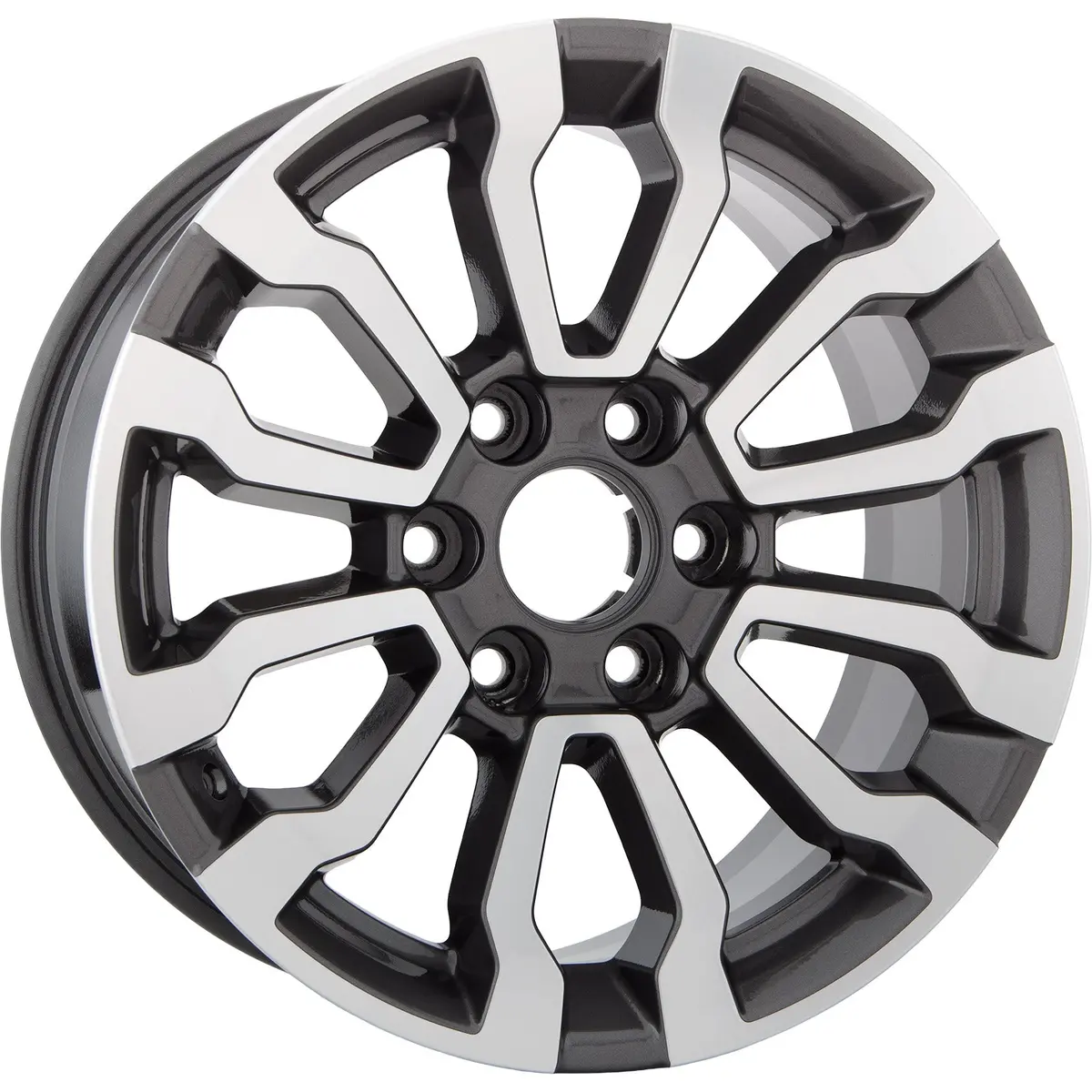 Set Of 4 New 18" 2019-2023 Gmc Sierra 1500 Machined & Charcoal Replacement Alloy Wheels 1