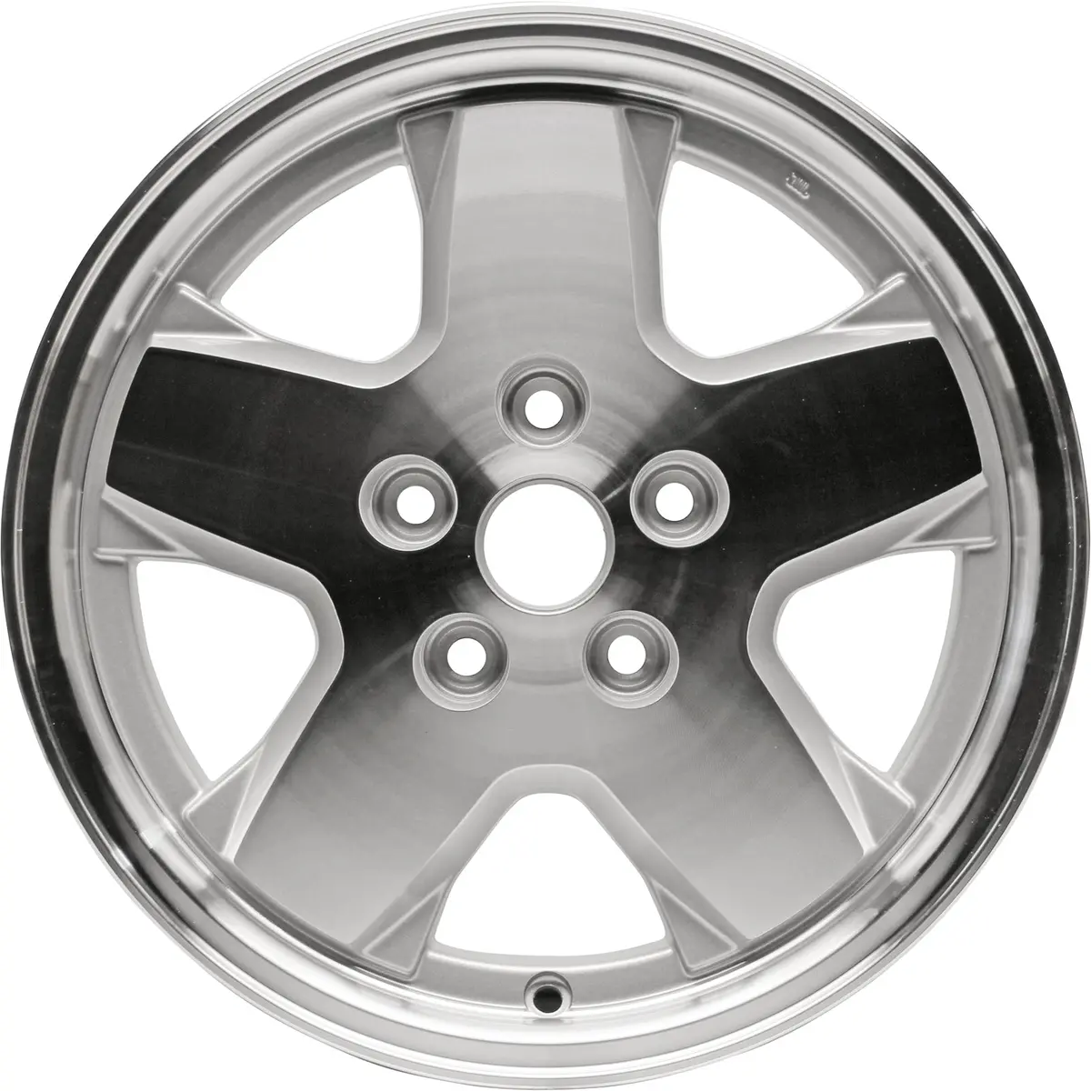 New 16" 2002-2007 Jeep Liberty Machined Silver Replacement Alloy Wheel - 9038 1