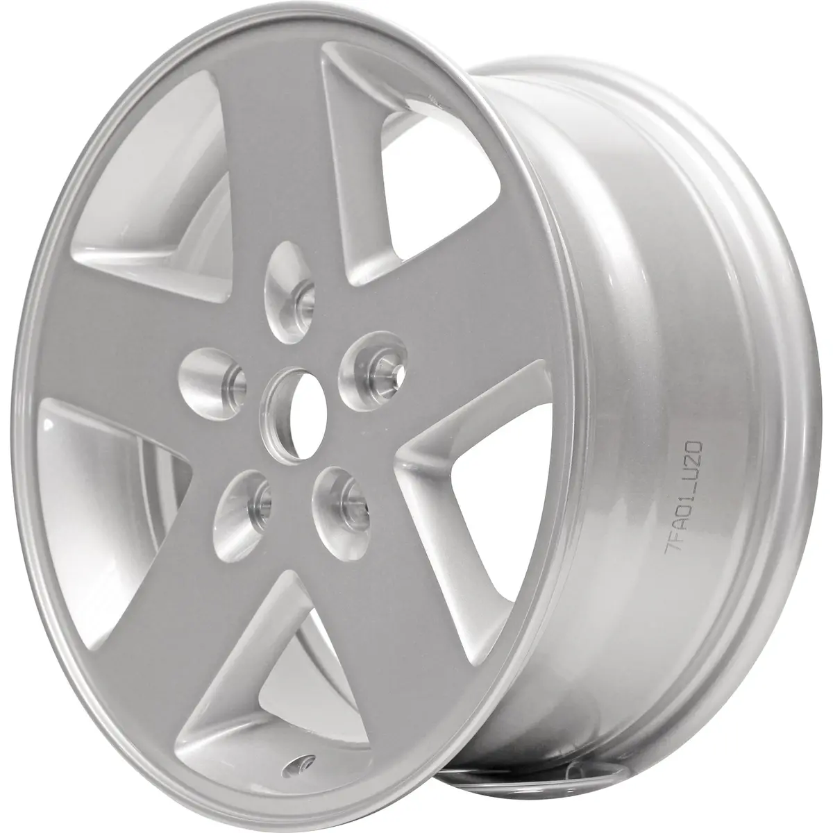 New 17" 2007-2018 Jeep Wrangler Jk All Silver Replacement Alloy Wheel - 9074 2
