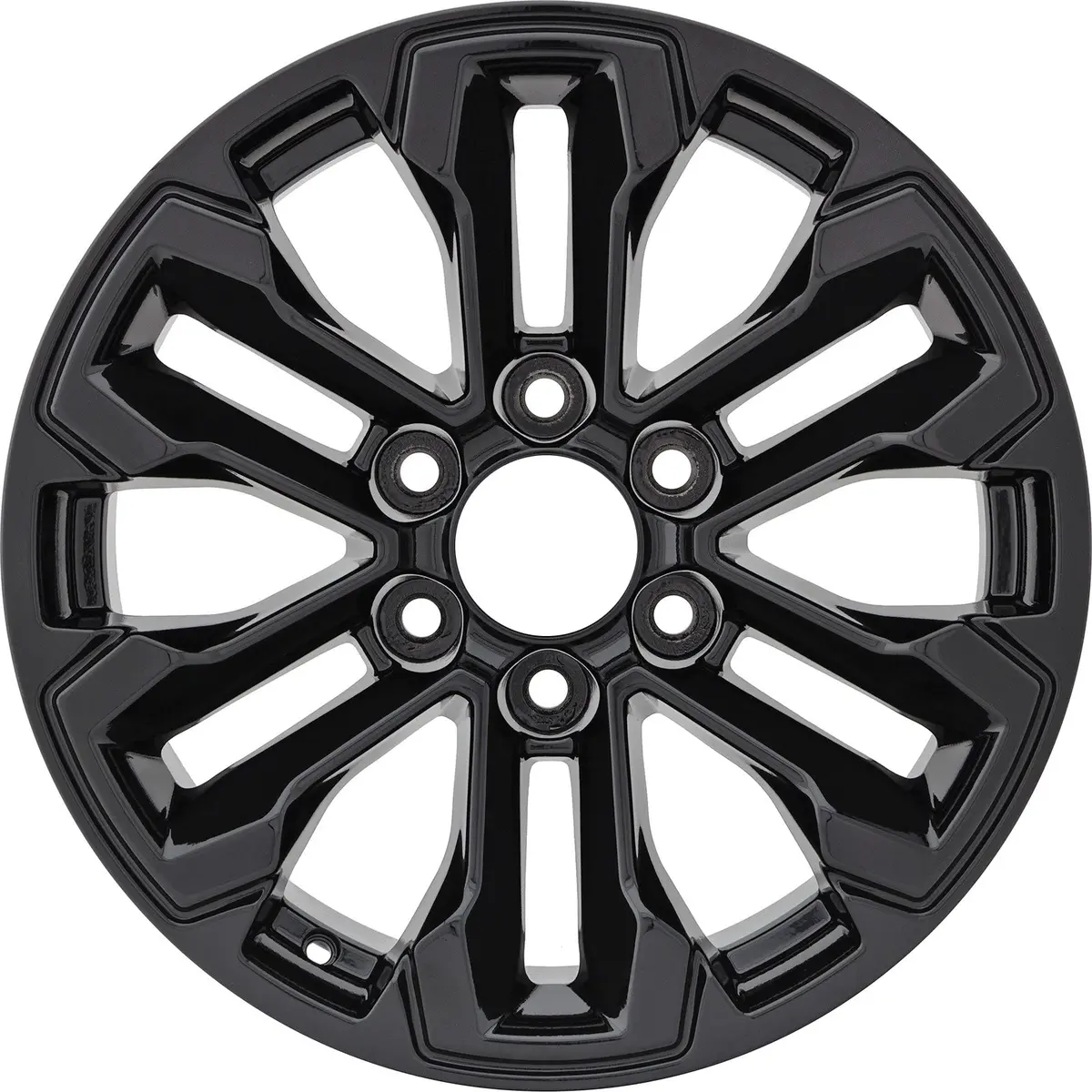 Set Of 4 New 18" 2022-2024 Chevrolet Silverado 1500 Gloss Black Replacement Alloy Wheels 1