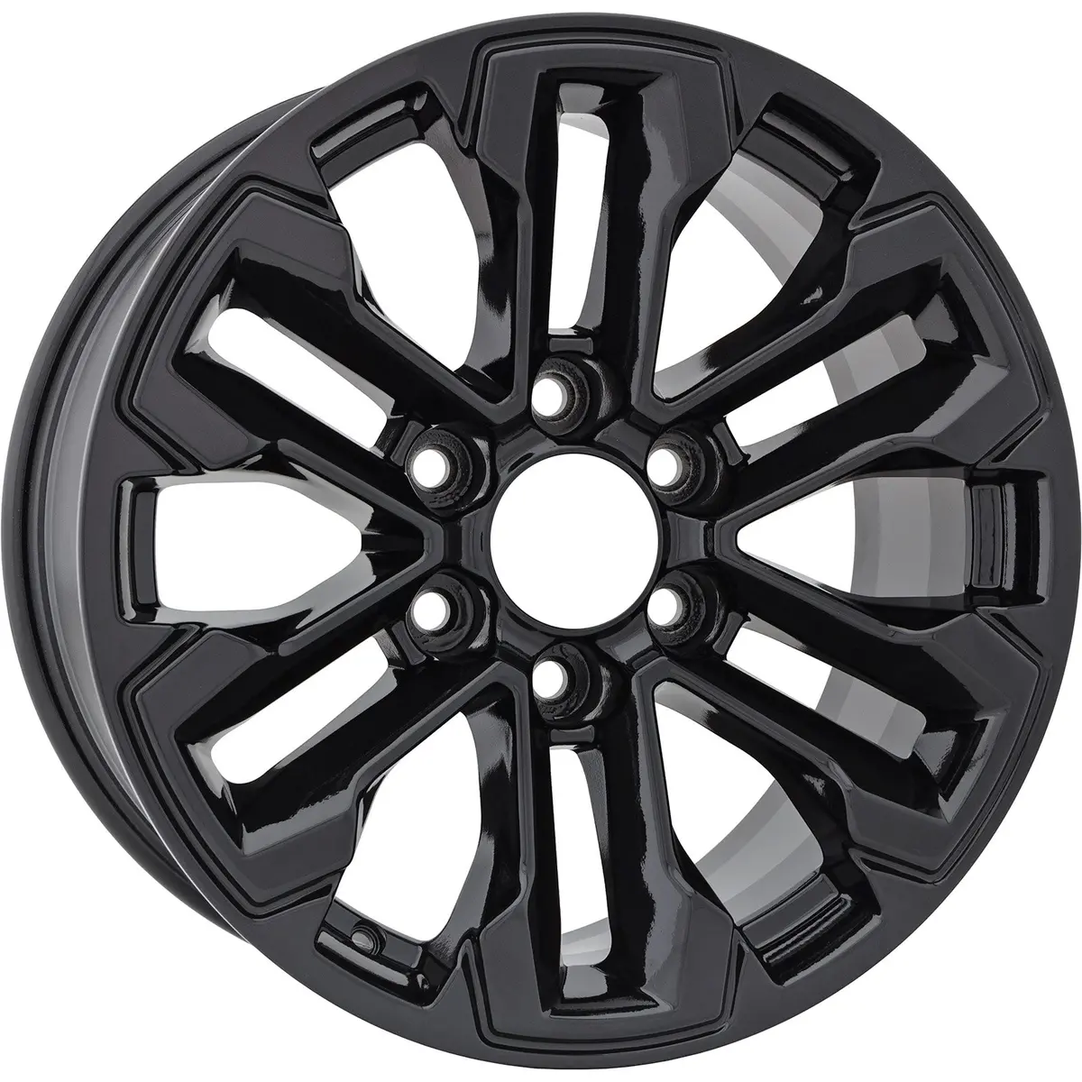 New 18" 2022-2024 Chevrolet Silverado 1500 Gloss Black Replacement Alloy Wheel 2
