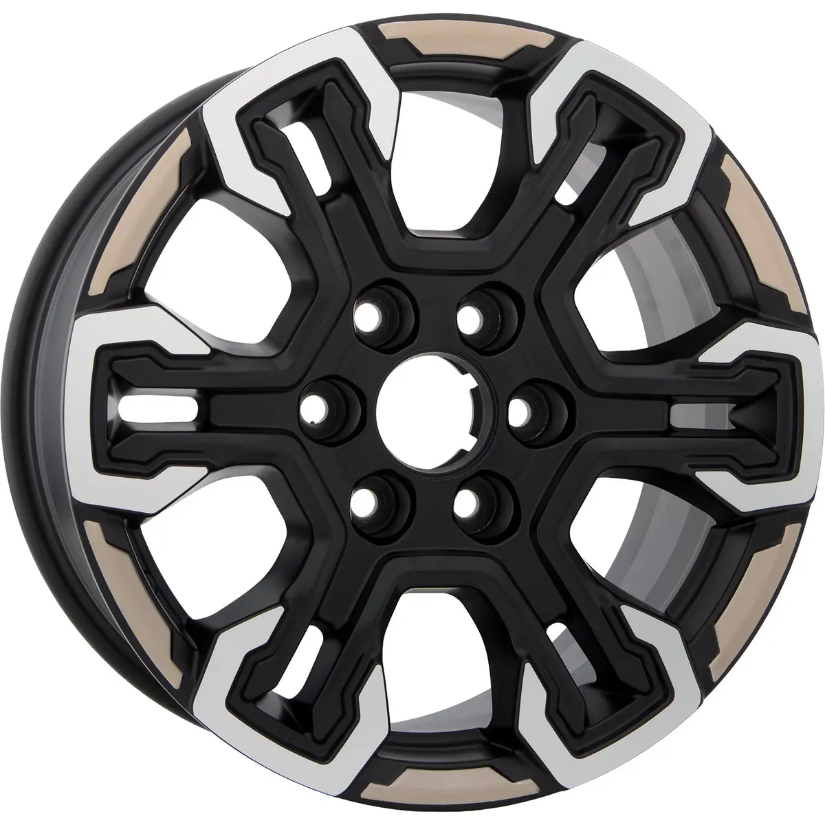 New 18" 2022-2024 Gmc Sierra 1500 Machined, Black & Beige Replacement Alloy Wheel 2
