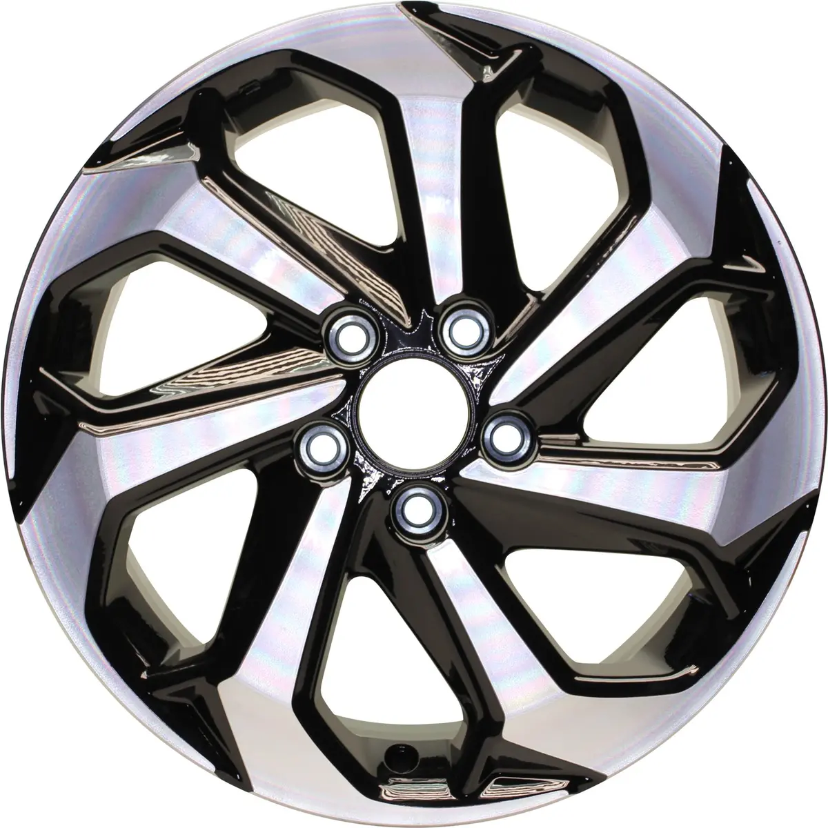 New 17" 2016-2017 Honda Accord Replacement Black Machined Alloy Wheel - 64080 1