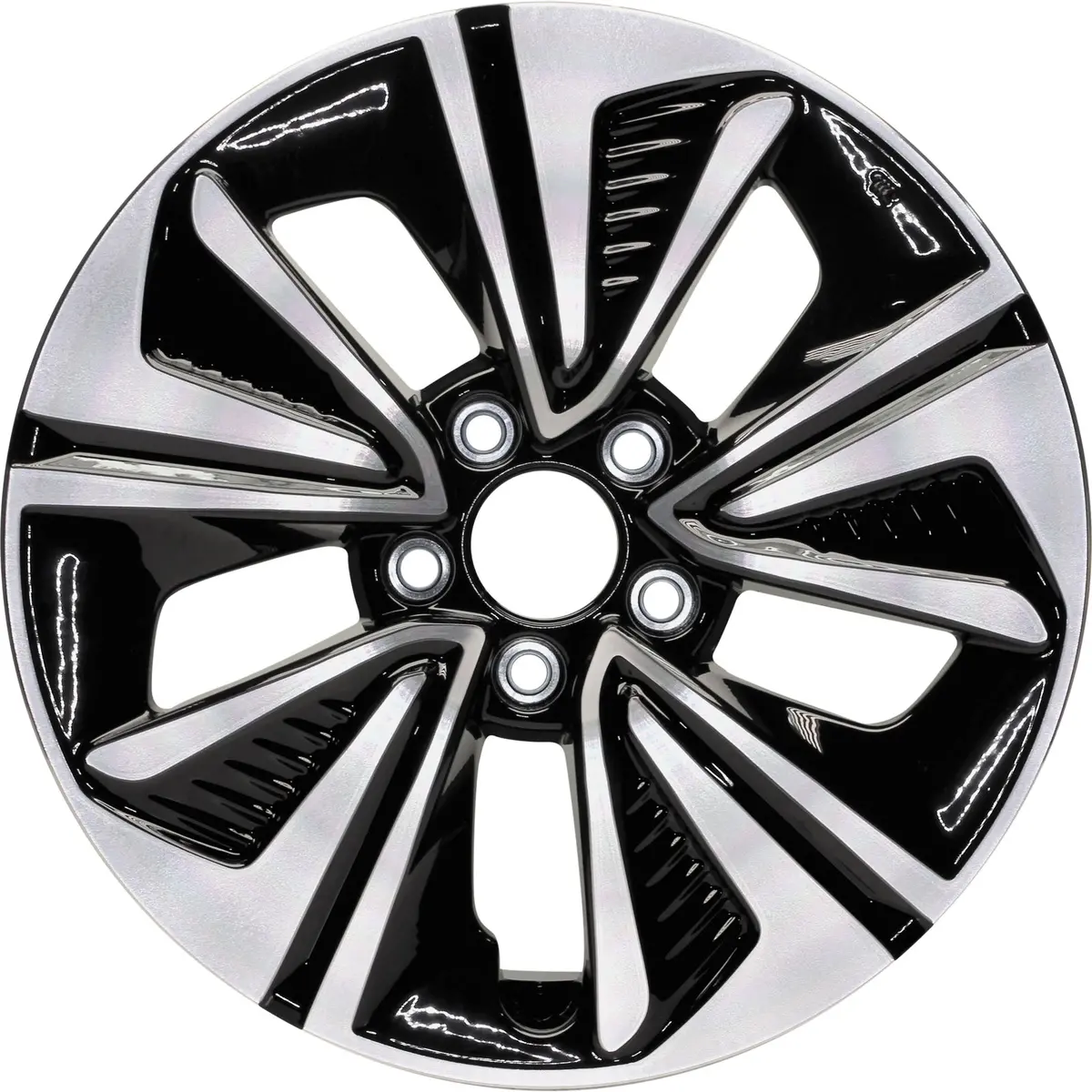 Set Of 4 New 17" 2016-2019 Honda Civic Bright Machined Replacement Alloy Wheels 1