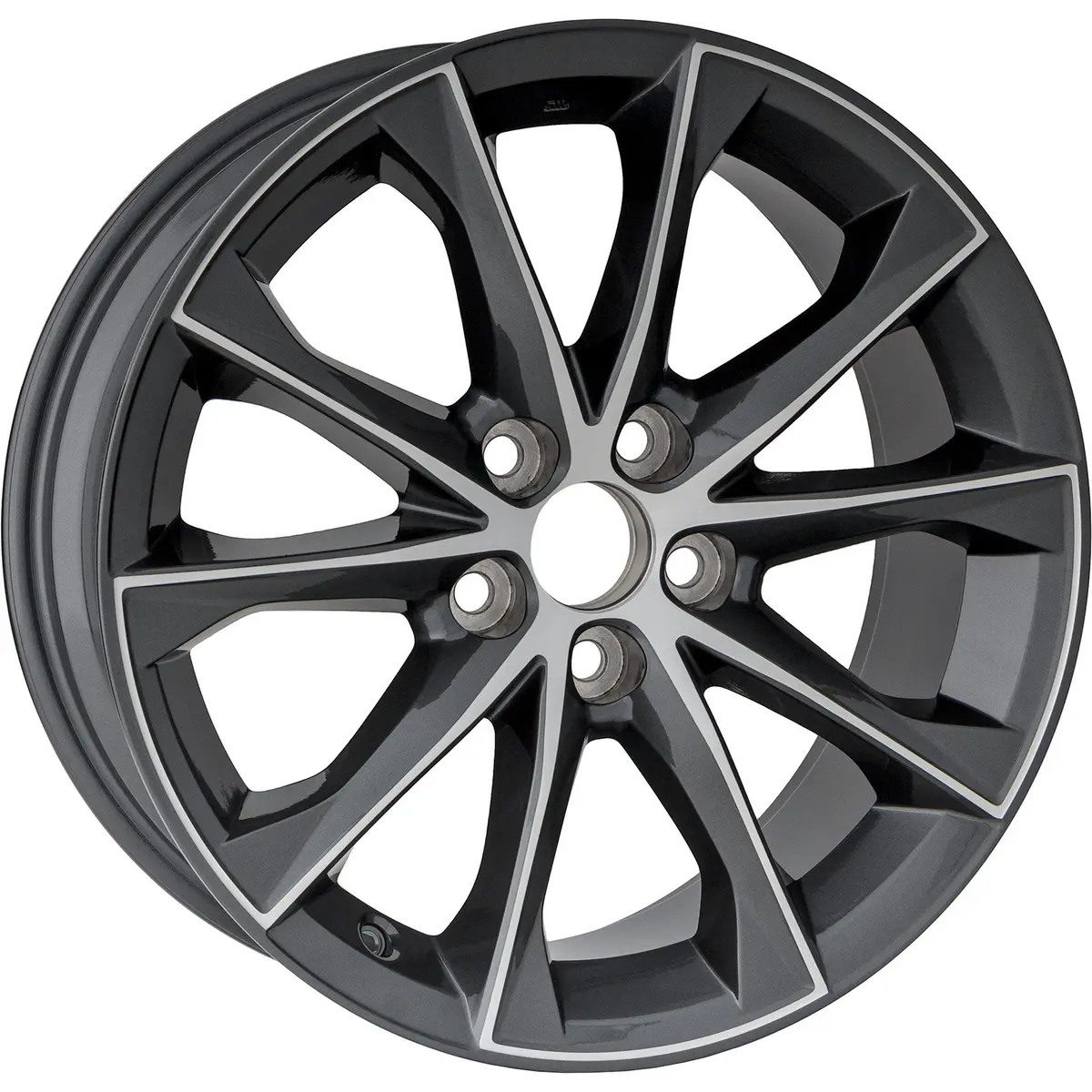 New 18" 2015-2017 Toyota Camry Machined Charcoal Replacement Alloy Wheel - 75172 2