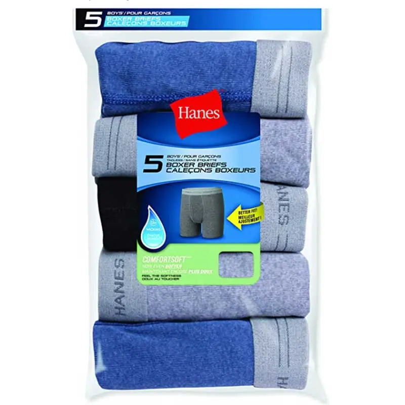 Hanes Boys 5 Pack Boxer Briefs 1