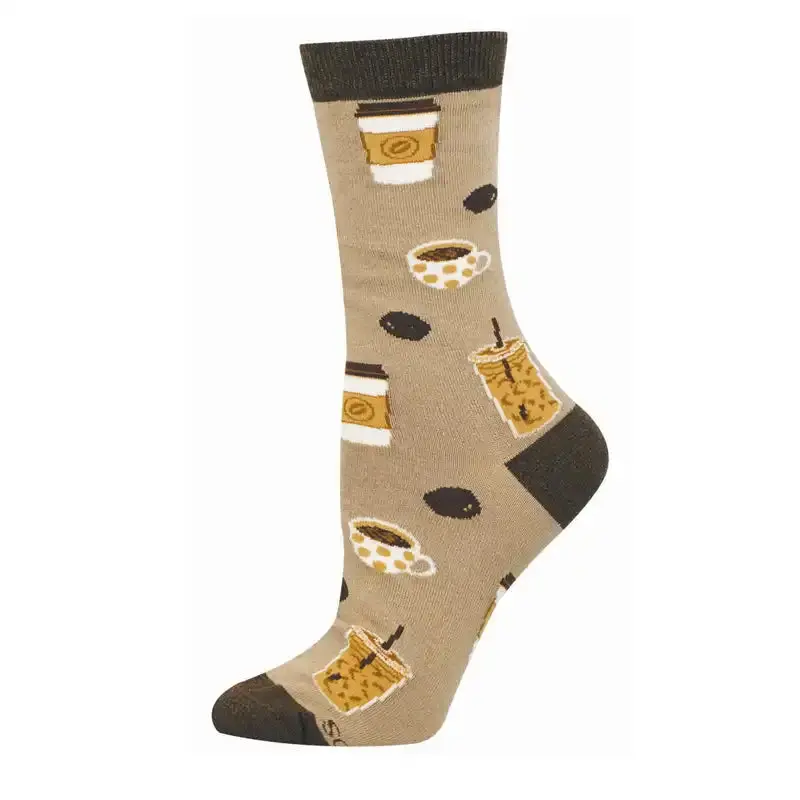 Women's Bamboo Socks - Coffee, Coffee, Coffee 1
